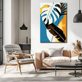 Painting by Numbers Monstera Abstract Art